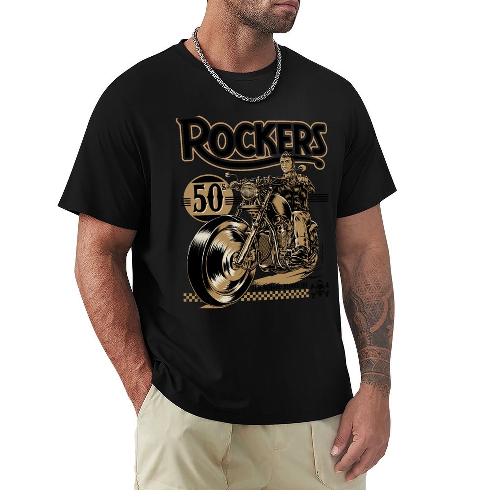 Mens Fashion In The 50S - ロッカーズ 50年代 Tシャツ 夏のファッション カジュアルTシャツ