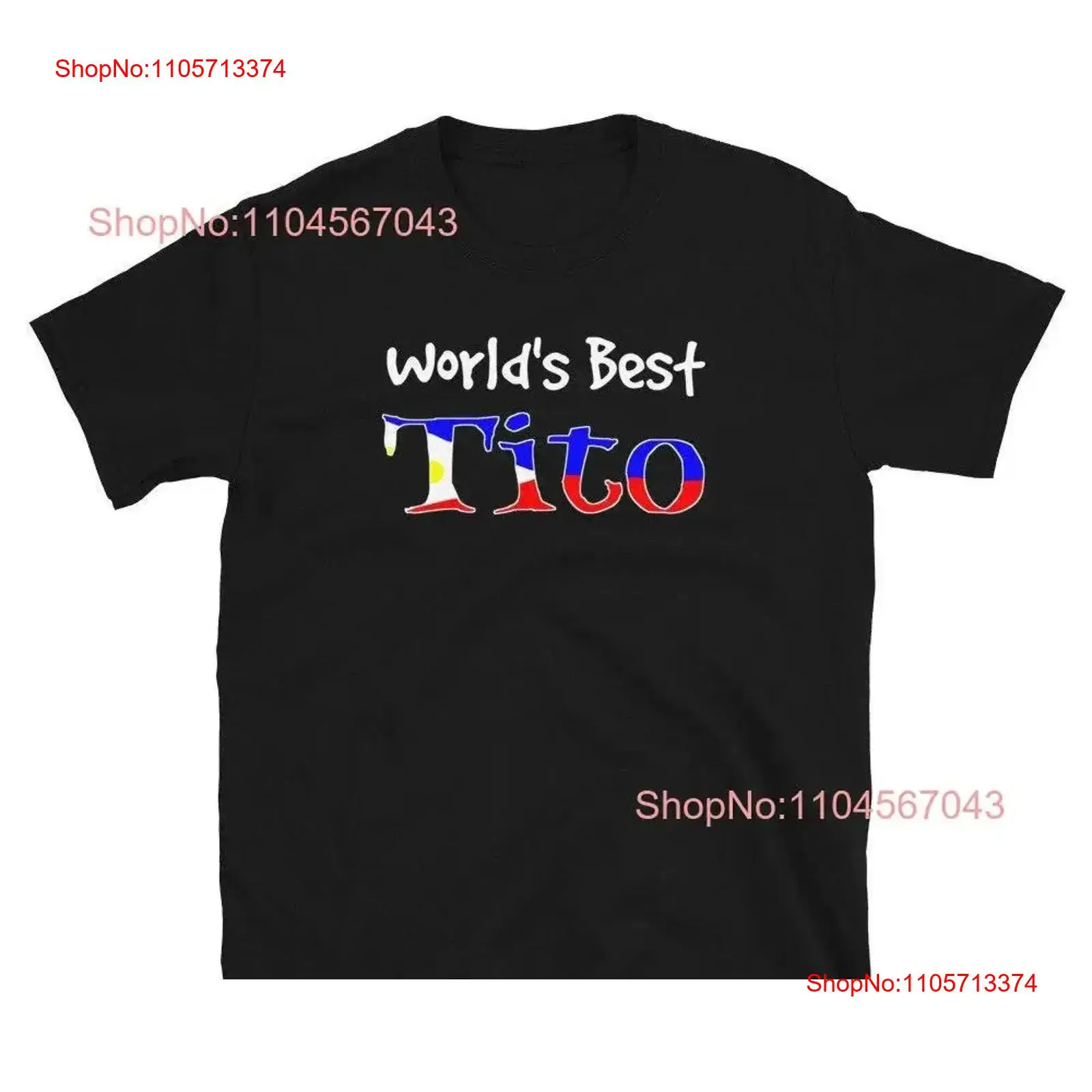 Men'S Fashion Philippines - 世界最高のティト・フィリピンの叔父「I Love My Family」フィリピン・ピノイTシャツ ヴィンテージウォッシュ加工 ストレッチファッション