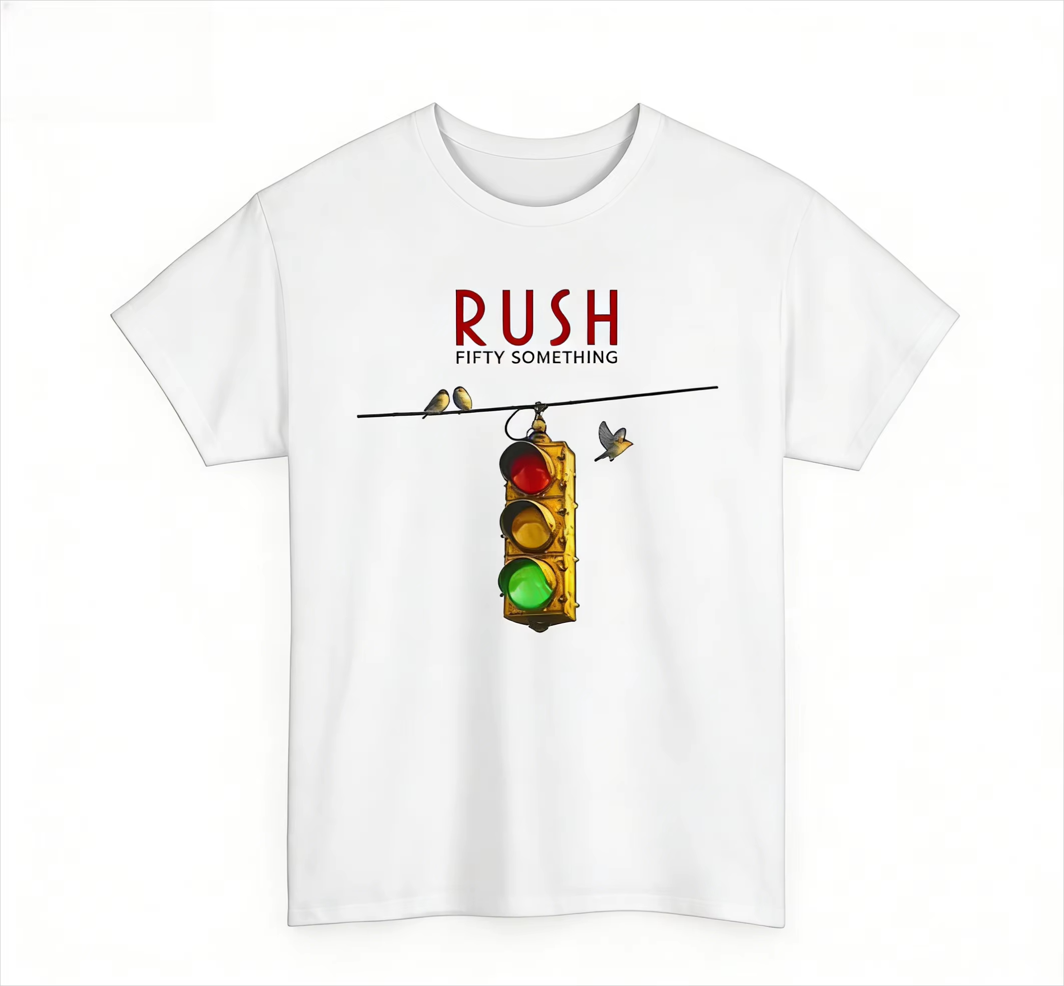 Mens Fashion In The 50S - 2026年ニューラッシュモデル ブラックツアー コンサートTシャツ 50代向け 夏用コットン半袖シャツ 男女兼用