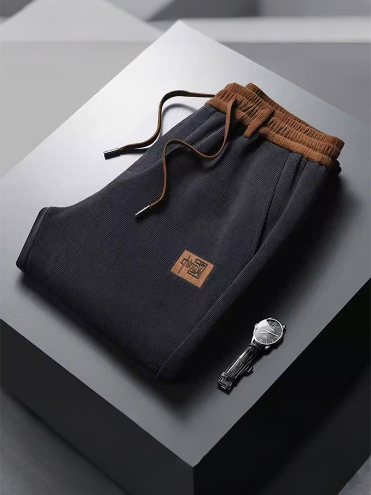 Chino Pants Men - フリース厚手冬用チノパンツメンズコーデュロイワークストレートカジュアルワイドパンツスポーツジョギングスウェットパンツクラシックゴルフパンツ