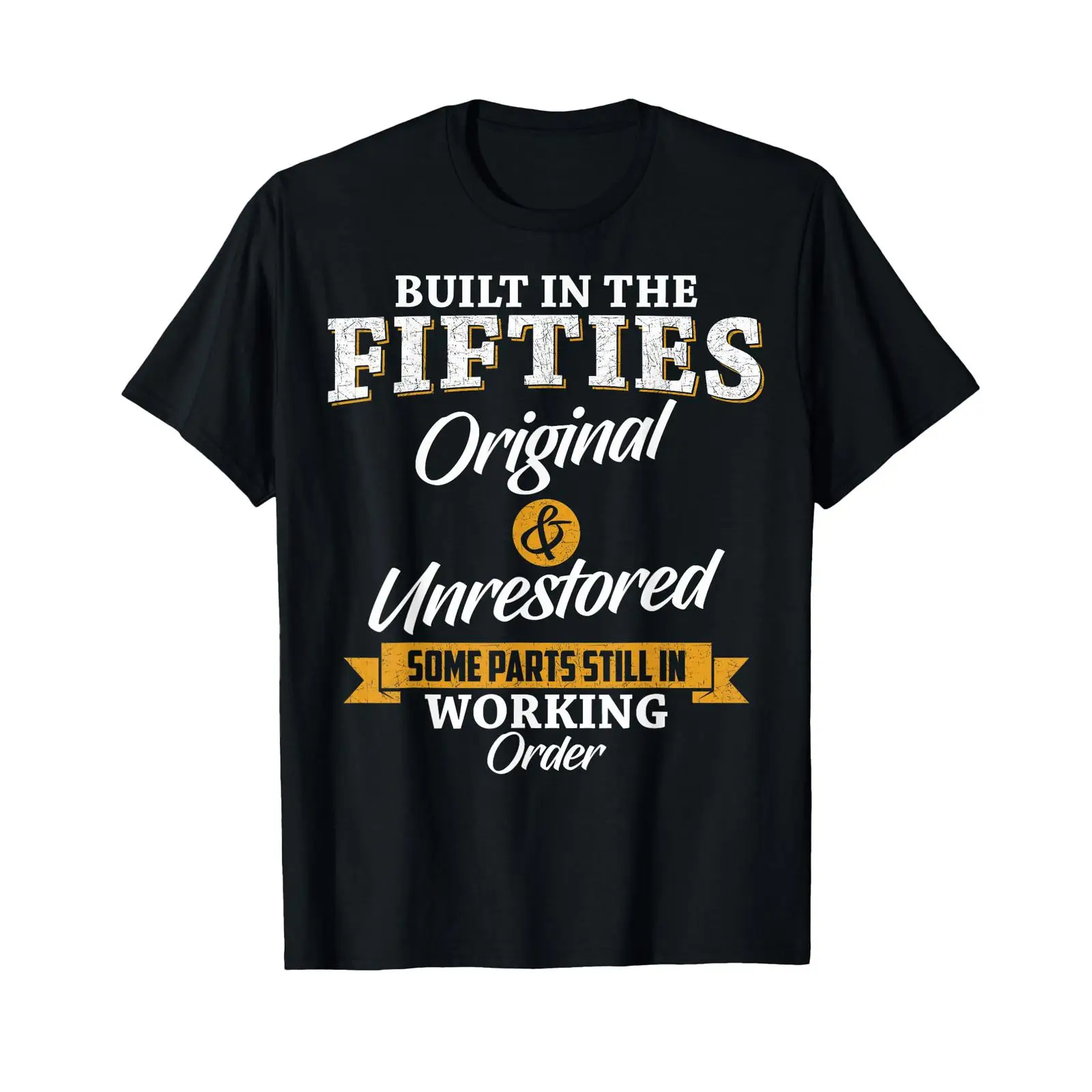Mens Fashion In The 50S - 50年代に作られた50年代の誕生日Tシャツ、ヴィンテージウォッシュ加工デザイナー服、オム、ユニセックス、快適で多用途なファッショングラフィック