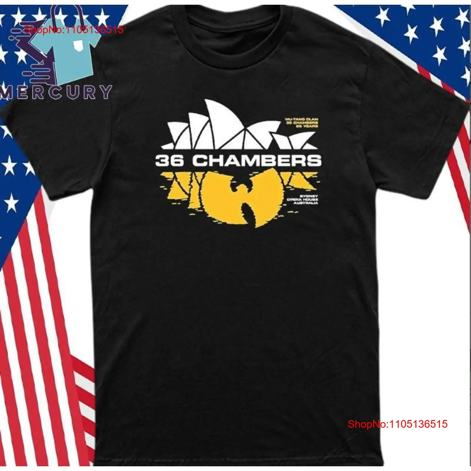 Mens Fashion Australia - ウー・タン・クラン オーストラリアツアー2025 グッズ 36チャンバーズ Tシャツ ヴィンテージウォッシュ加工