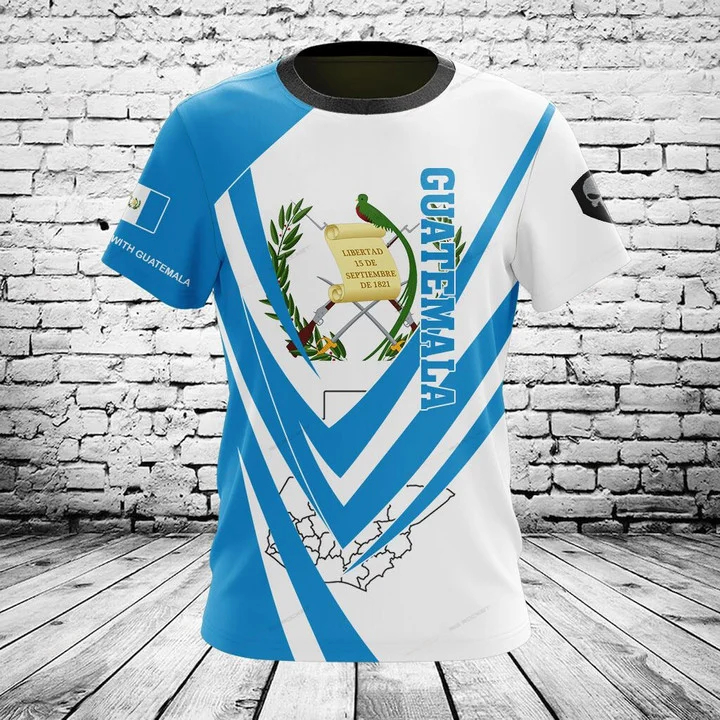 Men'S Fashion Guatemala - カスタマイズされた夏カジュアルグアテマラ国旗グラフィック Tシャツメンズファッション Tシャツチームユニフォームジャージプラスサイズ半袖トップス