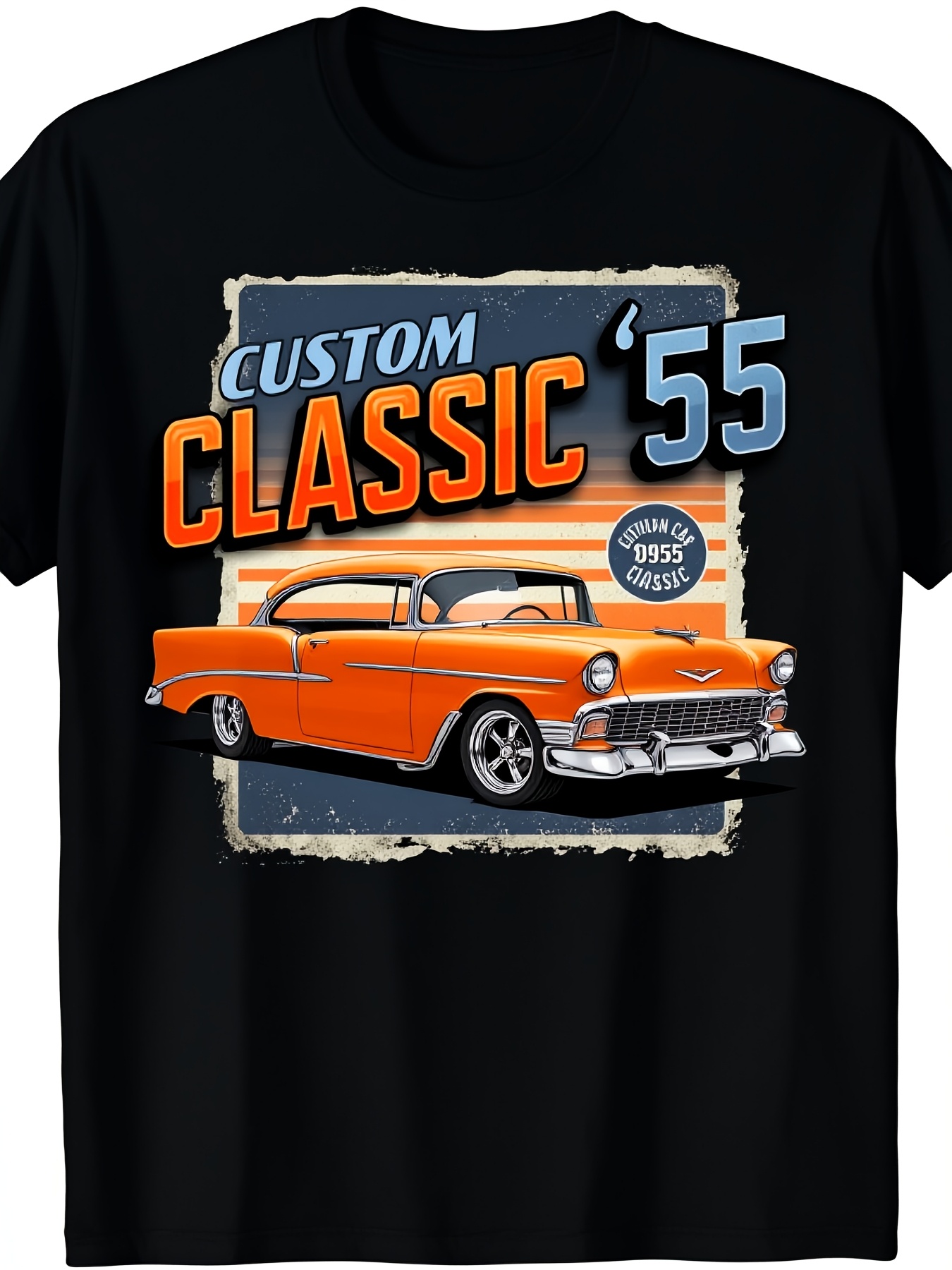 Mens Fashion In The 50S - 1ピース ヴィンテージ 1955 クラシックカー グラフィック Tシャツ