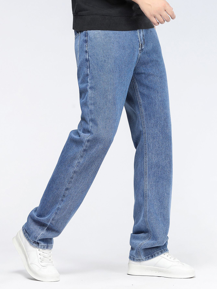 メンズ韓国ファッションバギージーンズ クラシック オールマッ - Men'S Fashion Grey Jeans のレビューと価格