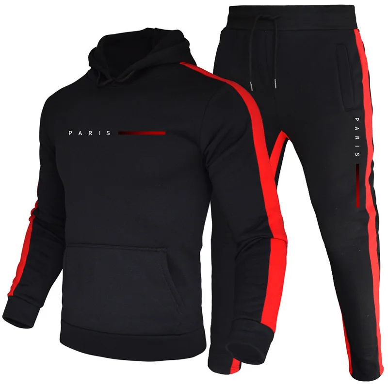 パリファッションメンズパーカーセットデイリーカジュアルスポー - Paris Men'S Fashion のレビューと価格