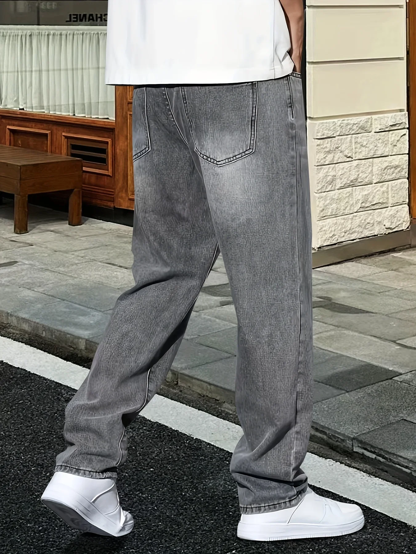 メンズファッション グレー ジーンズ カジュアルウェア ウォ - Men'S Fashion Grey Jeans のレビューと価格