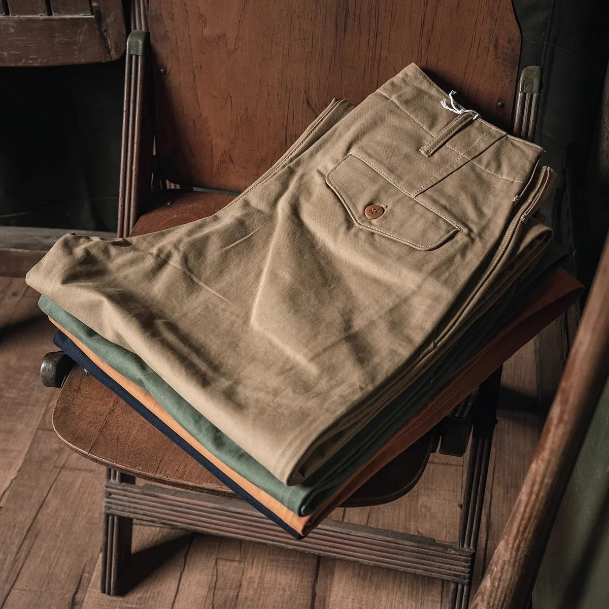 ブロンソン 1944 オフィサー チノ 11 オンス コット - Chino Pants Men のレビューと価格