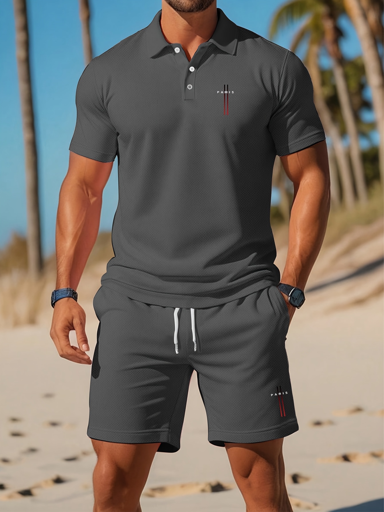 2026年夏メンズポロシャツセット - 3Dプリントデザイン - Men'S Fashion Advice のレビューと価格
