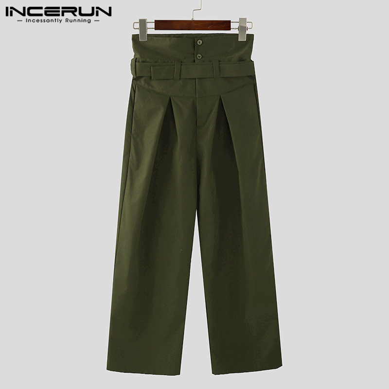 インセルン-メンズハイウエストロングパンツ,カジュアル,ソリ - Chino Pants Men のレビューと価格
