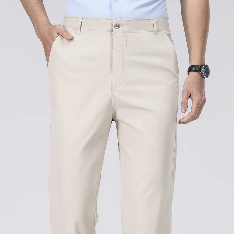 メンズウォッシュドツイルコットンストレートフルレングスチノパ - Chino Pants Men のレビューと価格