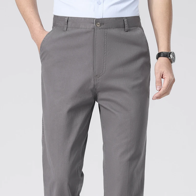 メンズウォッシュドツイルコットンストレートフルレングスチノパ - Chino Pants Men のレビューと価格
