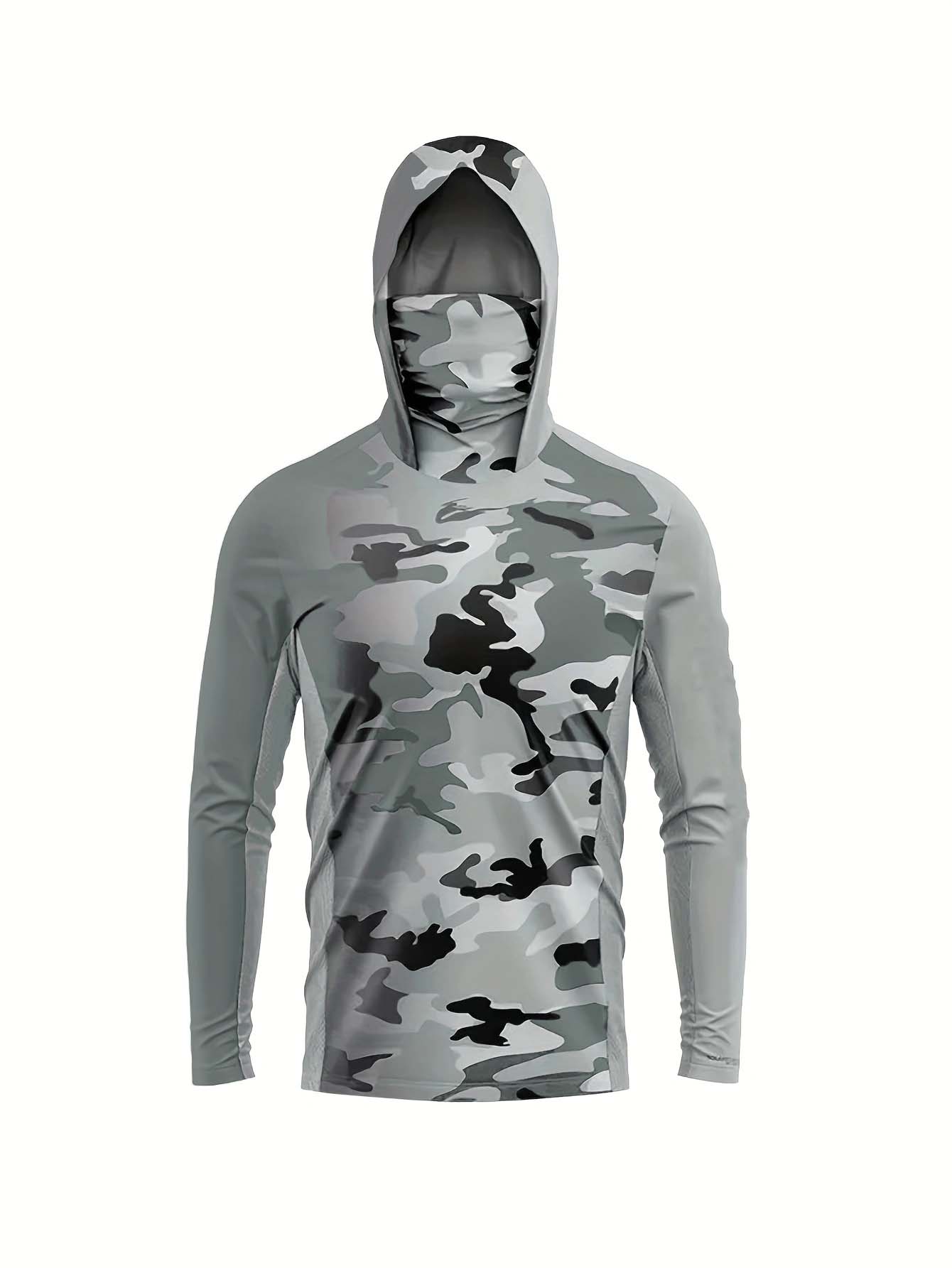 アウトドアフィッシャーマンフード付き長袖Tシャツ、グラデーシ - Men'S Fashion Trends 2025 のレビューと価格