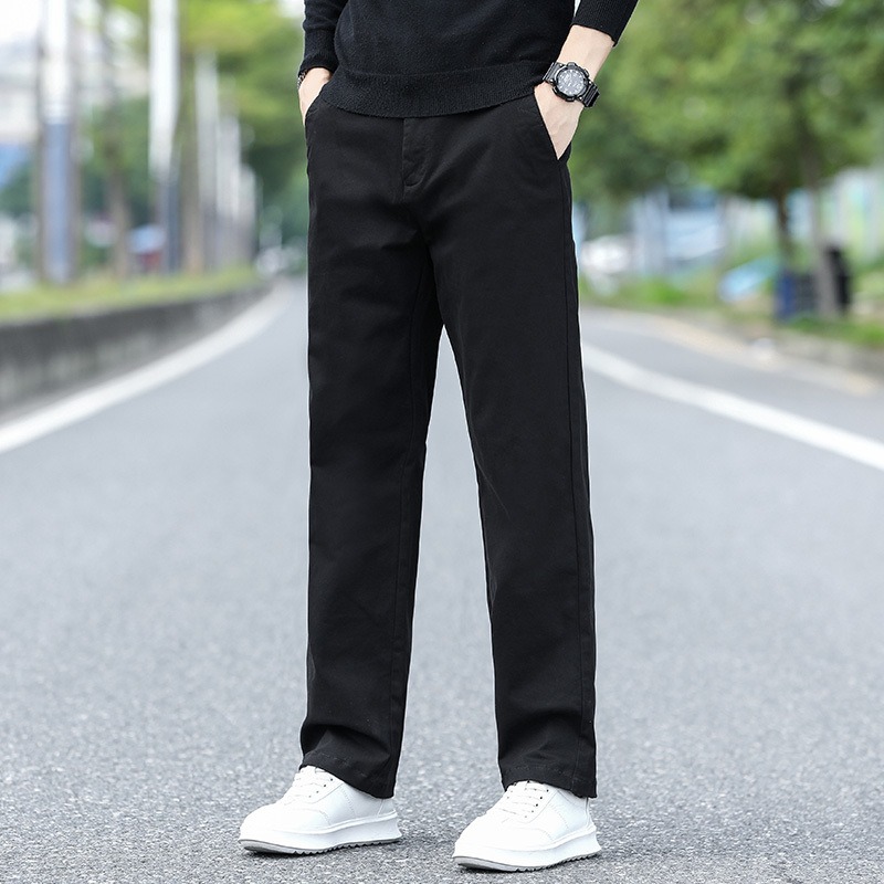 メンズミッドウエストストレートレッグ軽量しわになりにくい多ポ - Chino Pants Men のレビューと価格