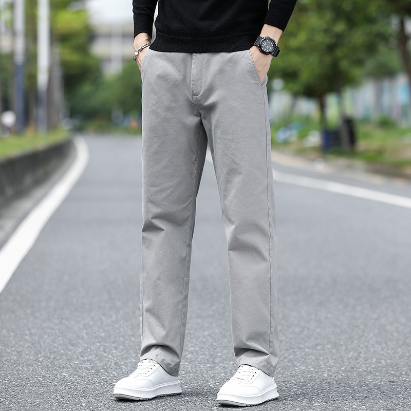 メンズミッドウエストストレートレッグ軽量しわになりにくい多ポ - Chino Pants Men のレビューと価格