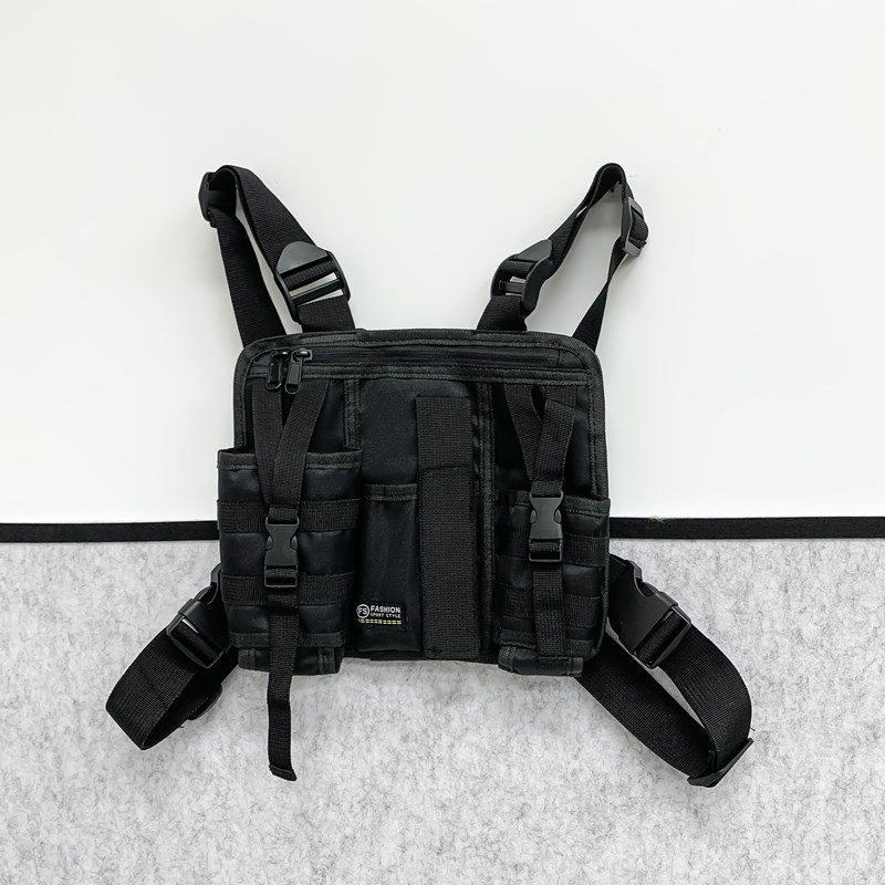 ヒップホップストリート男性チェストバッグ 2025 新トレン - Tactical Vest Men のレビューと価格