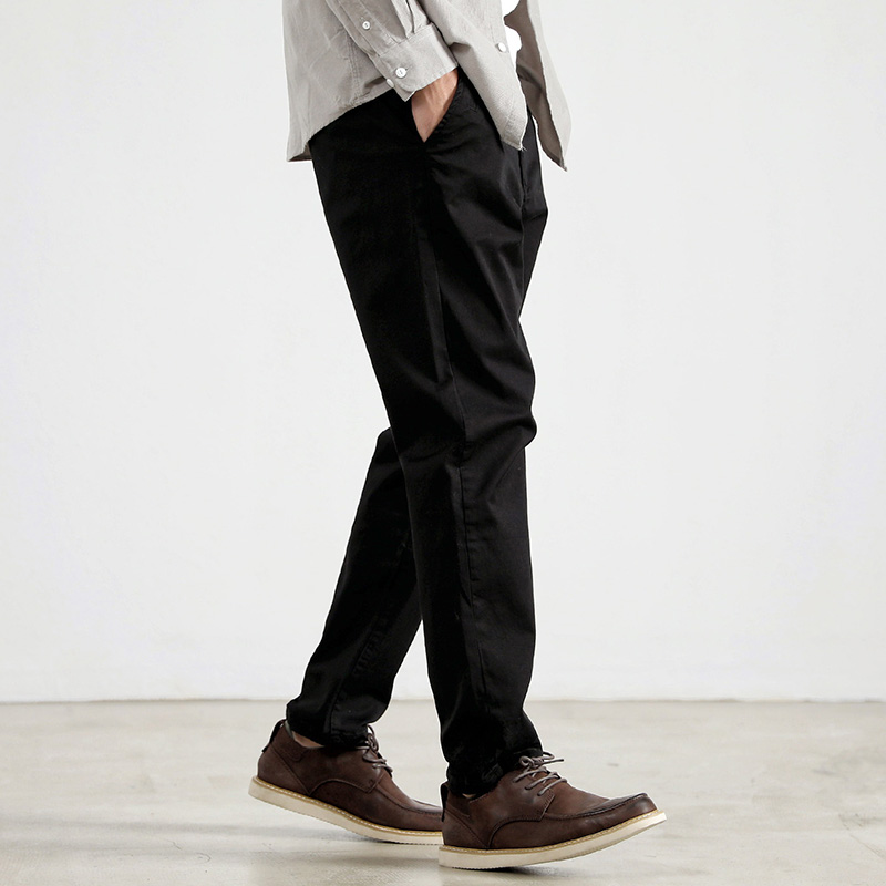 1102メンズカジュアルストレートペンシルパンツ春秋新作アメ - Chino Pants Men のレビューと価格