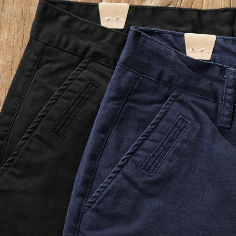 1102メンズカジュアルストレートペンシルパンツ春秋新作アメ - Chino Pants Men のレビューと価格