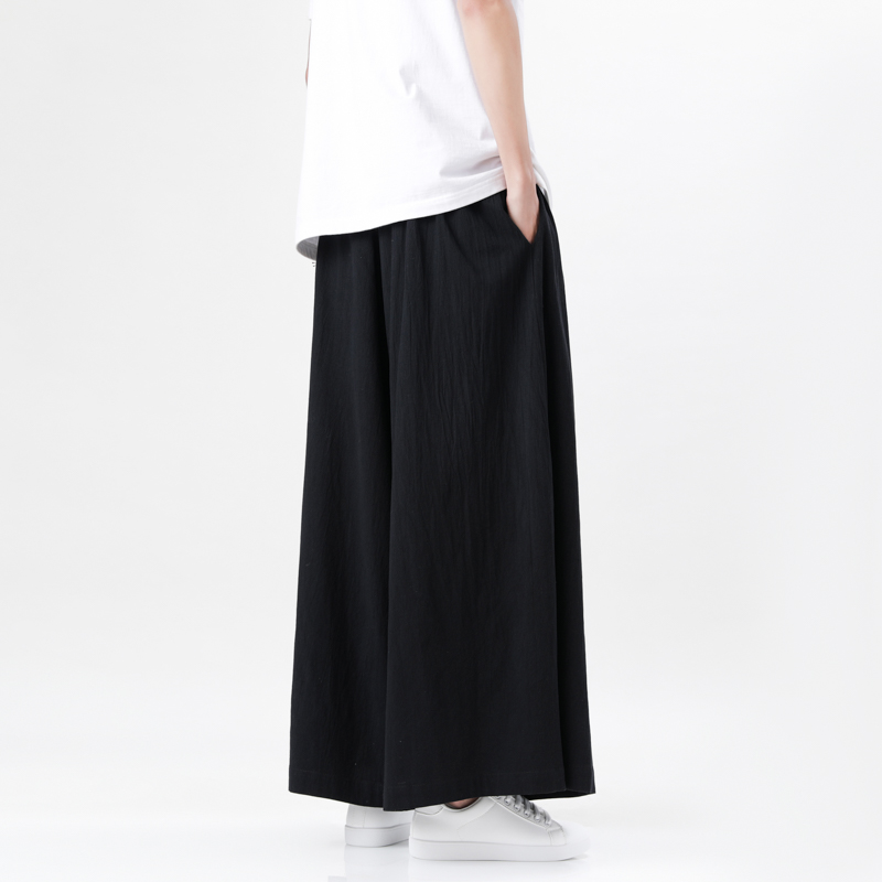 2023 中国風の原宿リネンコットンリネンパンツ男日本の着物 - Chino Pants Men のレビューと価格