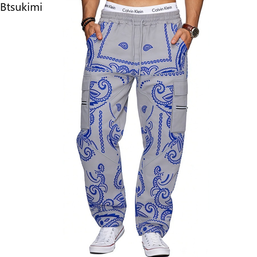 2026年メンズトレンドプリントルーズヒップホップカーゴパン - Mens Fashion Trend 2026 のレビューと価格