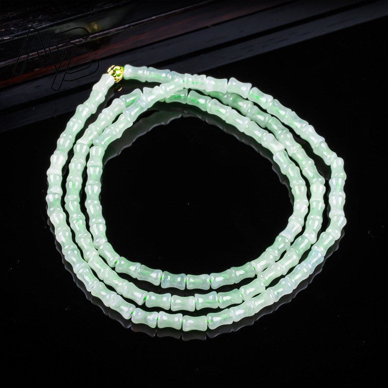 新しい本物の天然良質な翡翠竹のブレスレットネックレス、彫刻チ - Men'S Fashion Necklaces のレビューと価格