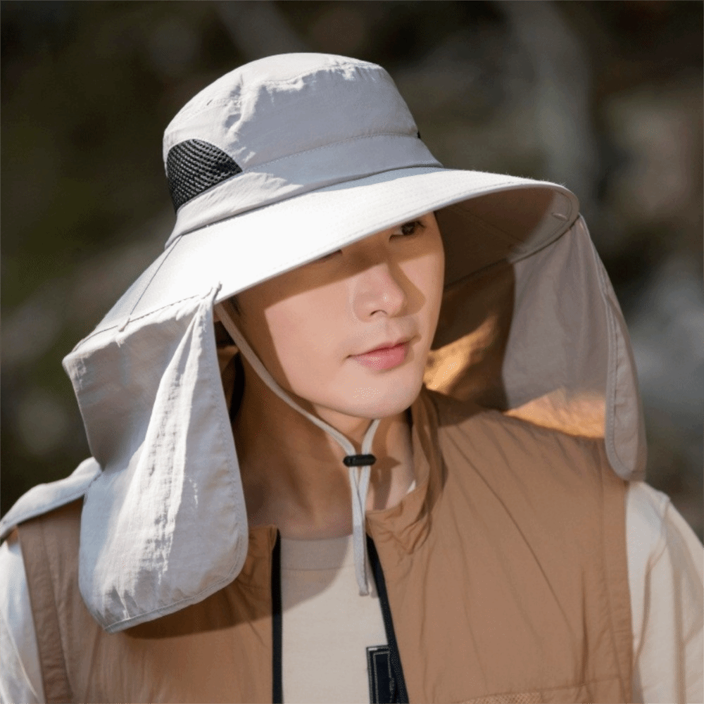 ファッション布男性用サンハット大きなつば取り外し可能なショー - Mens Fashion Caps のレビューと価格