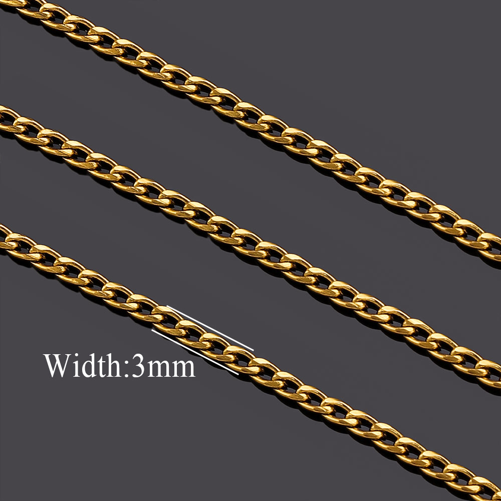 2メートルステンレス鋼リップNKロングクロスチェーン、ジュエ - Men'S Fashion Necklaces のレビューと価格
