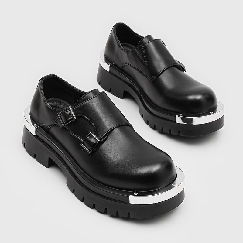 メンズファッションパリダービーシューズパンクスタイルメタルビ - Paris Men'S Fashion のレビューと価格