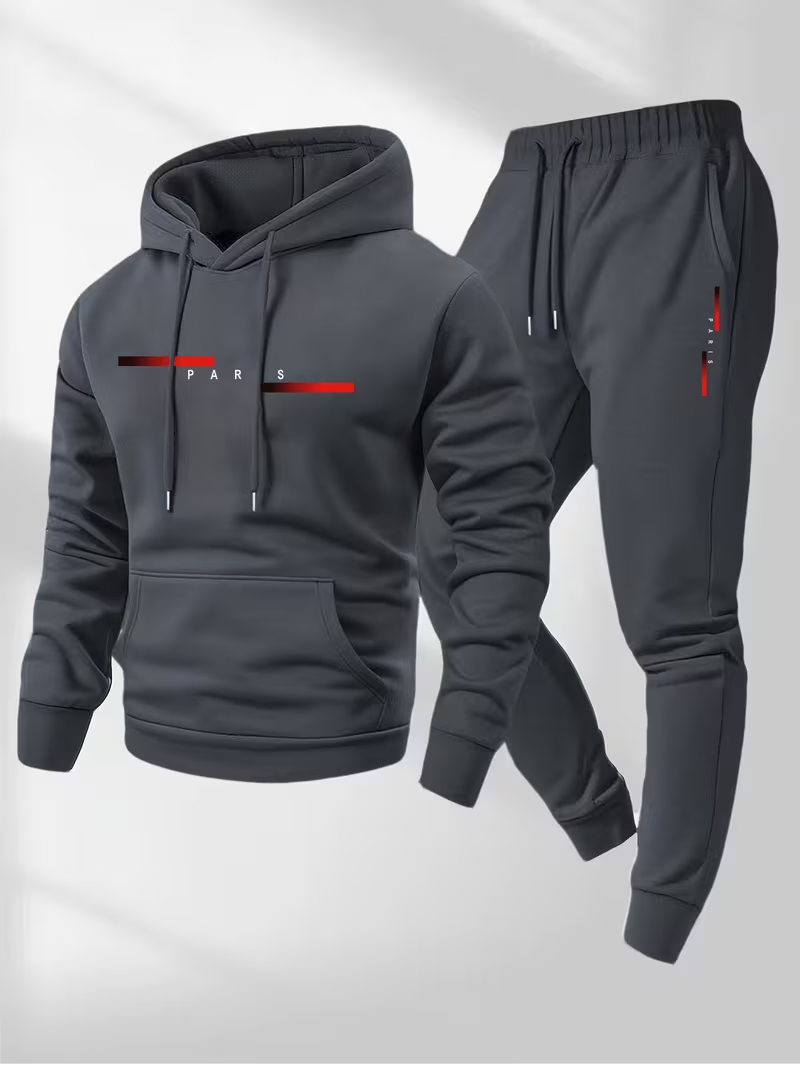 メンズベストセラー トレンドレタープリントセット ツーピース - Men'S Fashion Pants のレビューと価格