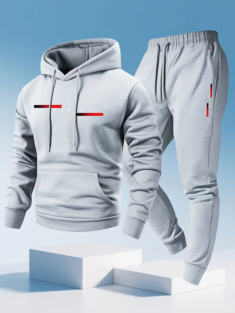 メンズベストセラー トレンドレタープリントセット ツーピース - Men'S Fashion Pants のレビューと価格