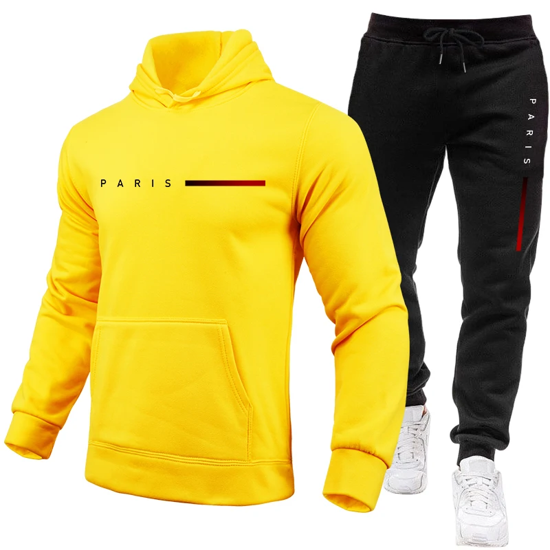 フード付きスウェットシャツとスウェットパンツのアウトドアスポ - Paris Men'S Fashion のレビューと価格