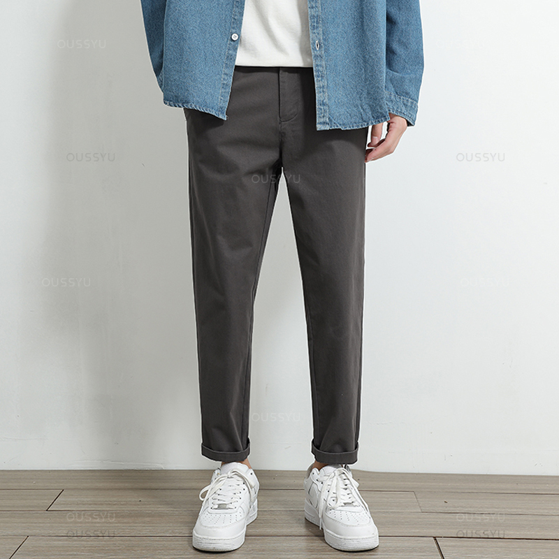 2026年秋 カーキチノカジュアルパンツ メンズ 97%コッ - Chino Pants Men のレビューと価格
