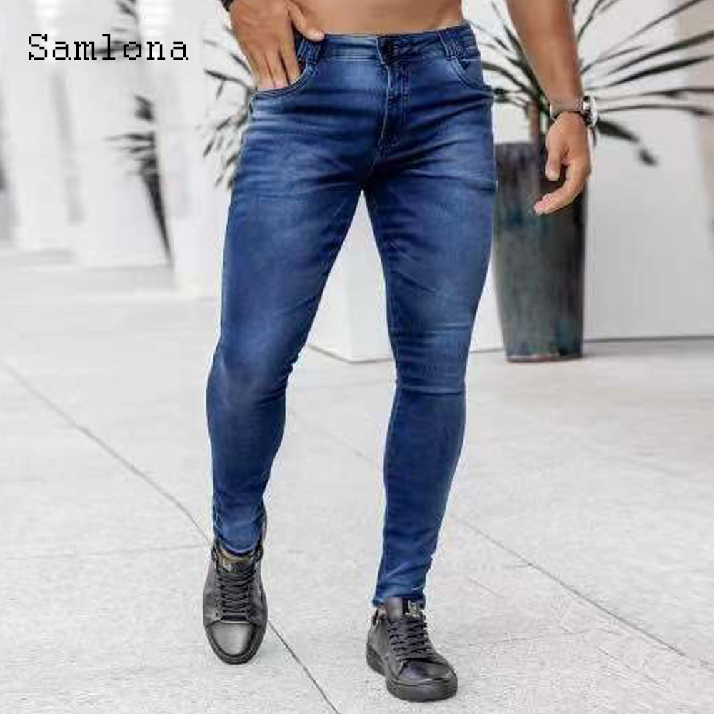 サノナ-メンズスリムデニムジーンズ、パッチワークの浮腫パンツ - Men'S Fashion Grey Jeans のレビューと価格