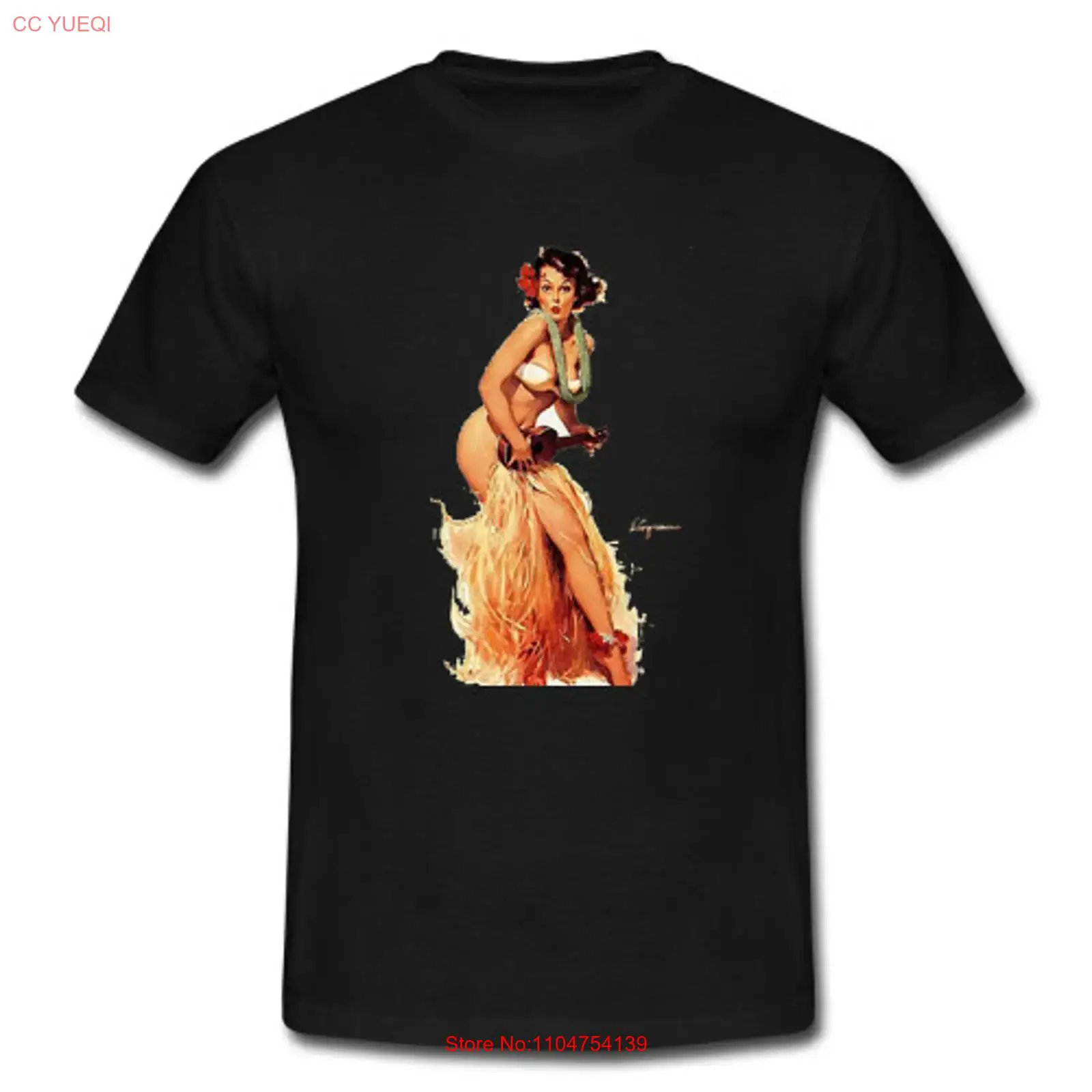 メンズレトロ Tシャツヴィンテージハワイアンフラガールウケレ - Mens Fashion In The 50S のレビューと価格