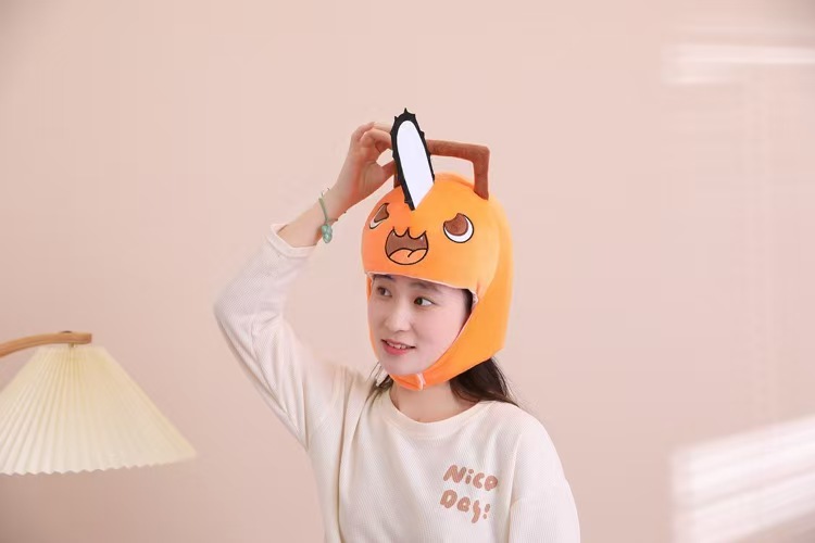 アニメチェーンソーマンポチタコスプレぬいぐるみヘッドギアキャ - Mens Fashion Caps のレビューと価格