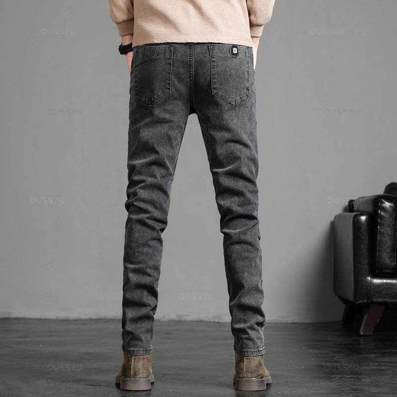 ヴィンテージブルースリムジーンズ,クラシック,カジュアル,ス - Men'S Fashion Grey Jeans のレビューと価格