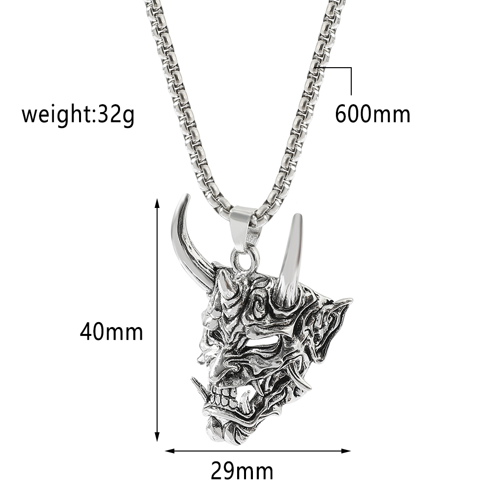 ハンサムラスカルゴーストマスクペンダントネックレスゴールド& - Men'S Fashion Necklaces のレビューと価格
