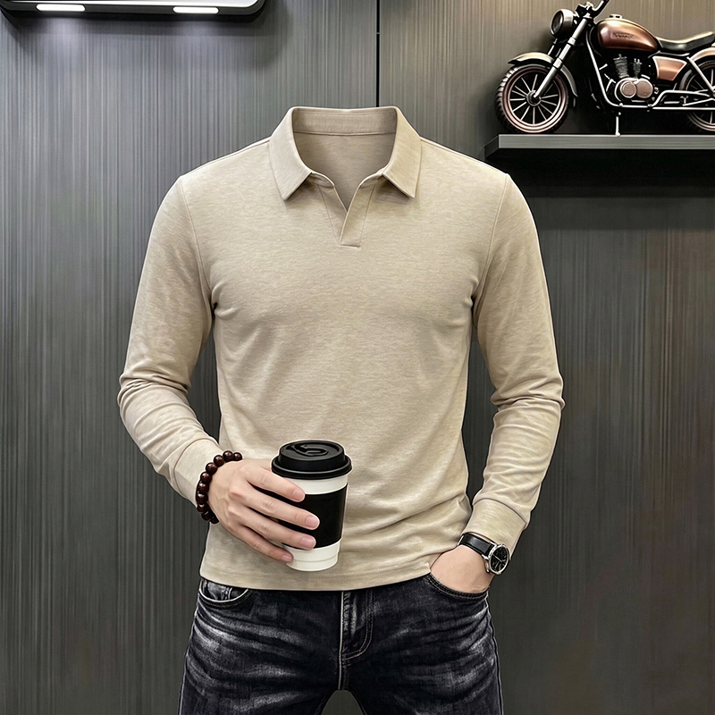 メンズビジネスカジュアル長袖Tシャツ春秋快適通気性作業服トッ - Men'S Fashion Trends 2025 のレビューと価格