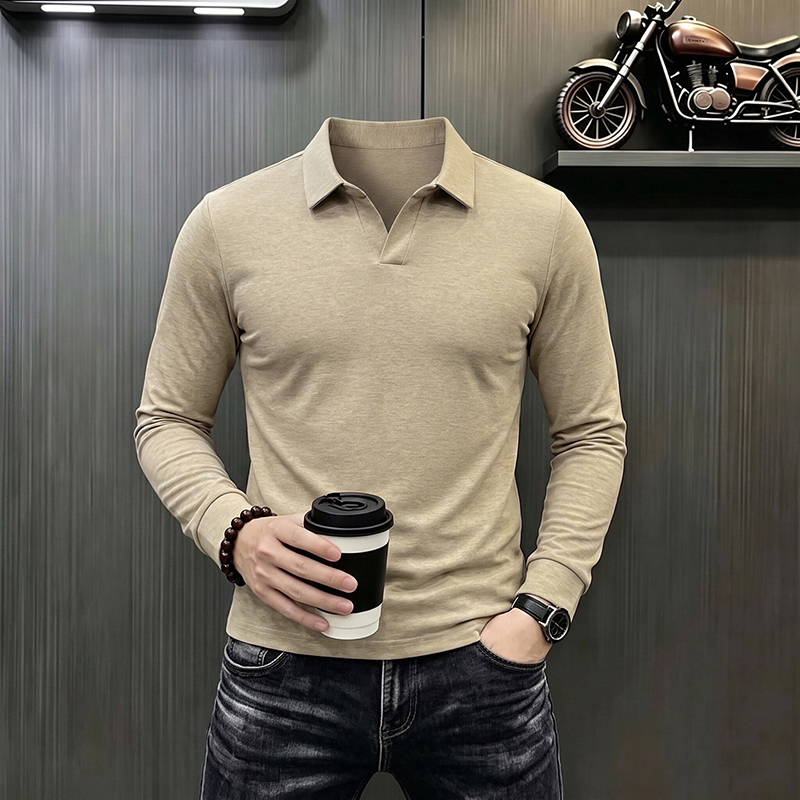 メンズビジネスカジュアル長袖Tシャツ春秋快適通気性作業服トッ - Men'S Fashion Trends 2025 のレビューと価格