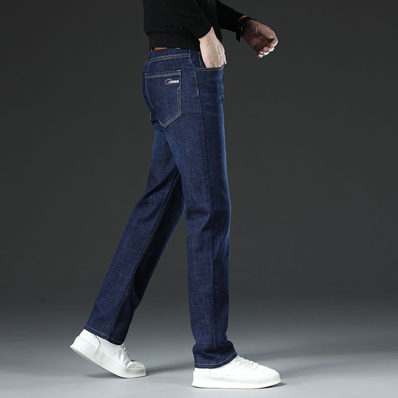 新しいストレートメンズファッショングレーブラックブルージーン - Men'S Fashion Grey Jeans のレビューと価格