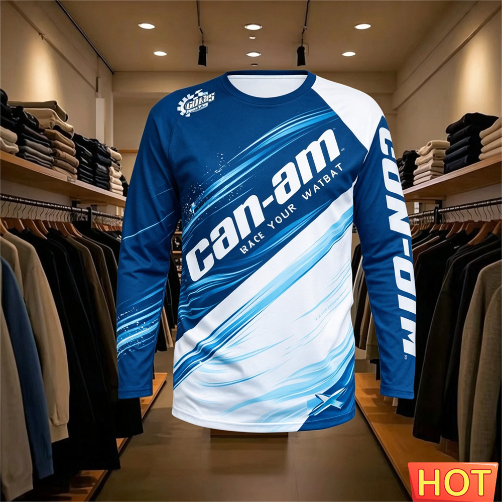バイクレース用長袖ラウンドネックTシャツ、男女兼用、ファッシ - Men'S Fashion Trends 2025 のレビューと価格