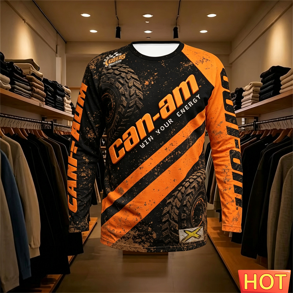 バイクレース用長袖ラウンドネックTシャツ、男女兼用、ファッシ - Men'S Fashion Trends 2025 のレビューと価格