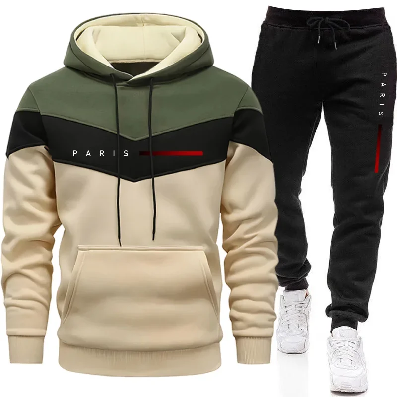 パリファッションメンズフーディセットデイリーカジュアルスポー - Paris Men'S Fashion のレビューと価格