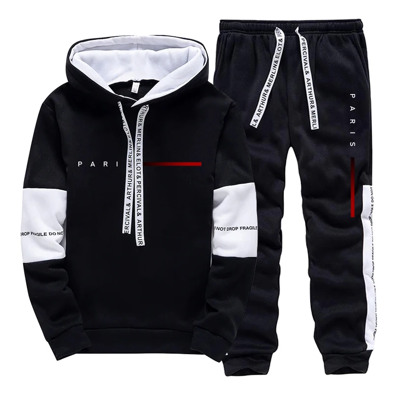 メンズセット パリファッション フーディーとスウェットパンツ - Paris Men'S Fashion のレビューと価格