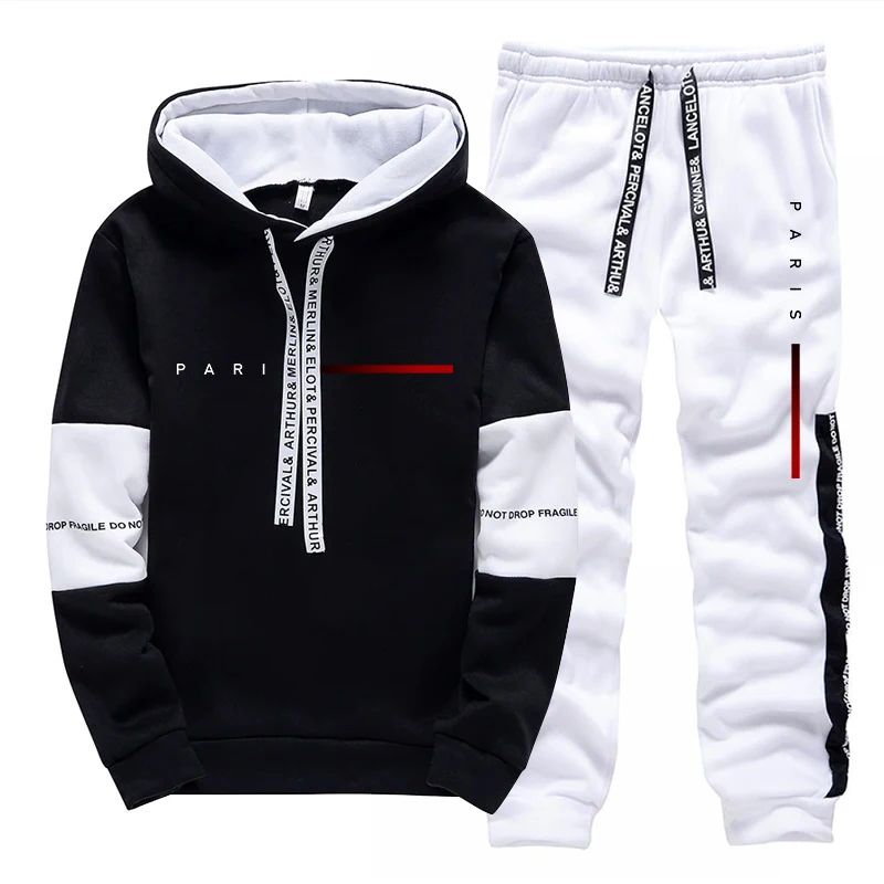 メンズセット パリファッション フーディーとスウェットパンツ - Paris Men'S Fashion のレビューと価格