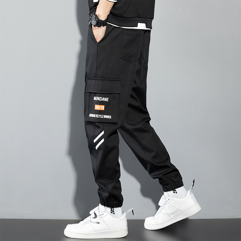 男性用オレンジ色のカーゴパンツ、ヒップホップジョガー、y2k - Chino Pants Men のレビューと価格