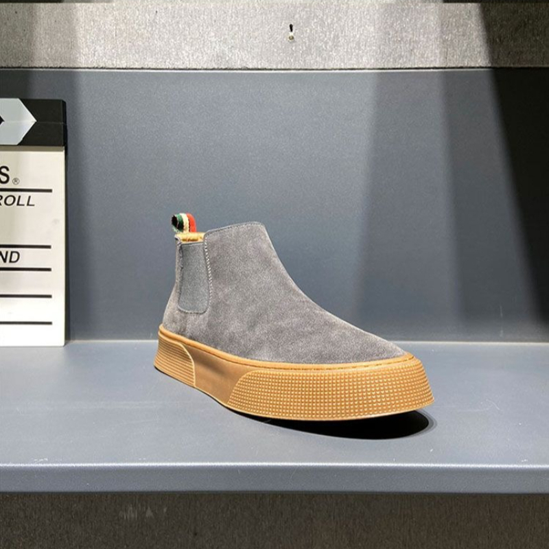 2026秋冬メンズチェルシーブーツ スリップオン PUレザー - Men Fashion Korean Style のレビューと価格