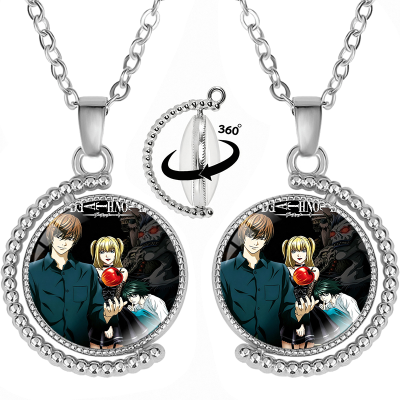 デスノート ファッション 回転式ネックレス カップル用 アニ - Men'S Fashion Necklaces のレビューと価格