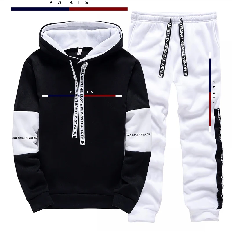 パリファッションプリントメンズセット/パーカー/パンツ秋のデ - Paris Men'S Fashion のレビューと価格