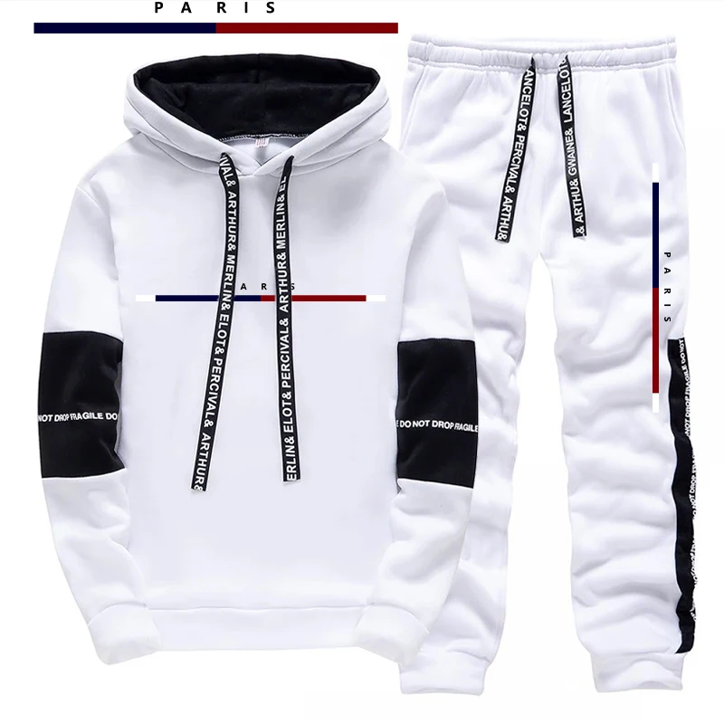 パリファッションプリントメンズセット/パーカー/パンツ秋のデ - Paris Men'S Fashion のレビューと価格